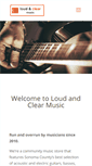 Mobile Screenshot of loudandclearmusic.com