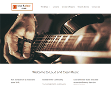 Tablet Screenshot of loudandclearmusic.com